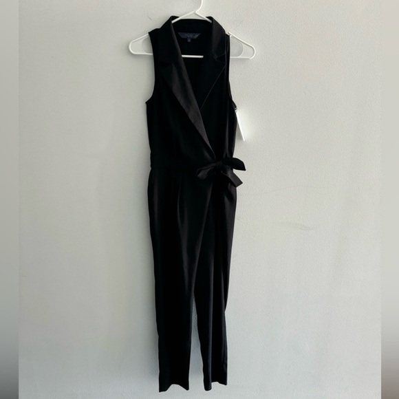 Rachel Roy Collection Black Sleeveless Belted Jumpsuit - Size 4 - NWT - Picture 2 of 7